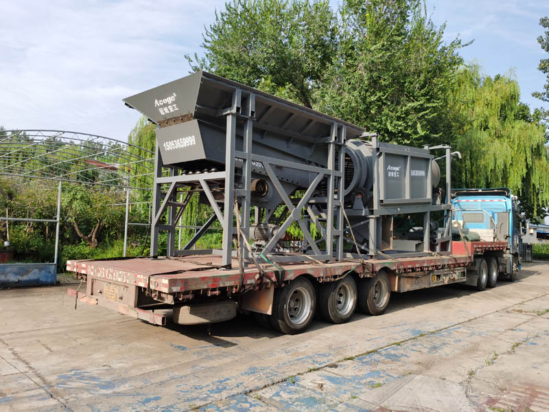 移動滾筒洗砂機(jī)發(fā)往天津