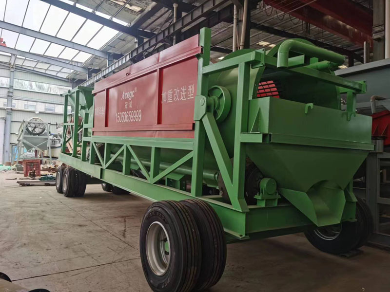 移動式加重改進(jìn)型滾筒洗砂機(jī)